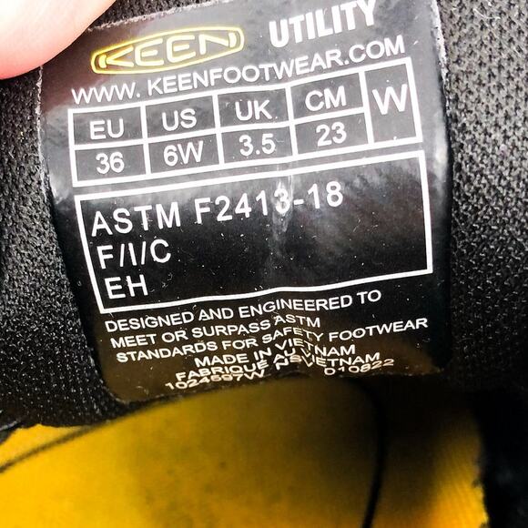 KEEN Utility Womens Vista Energy Work Sneakers 6 WIDE Black Comp Toe EH SR NIB - Picture 11 of 11